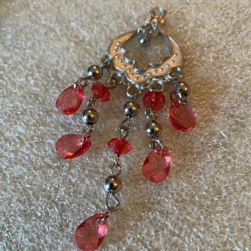 Lucite drop pendent